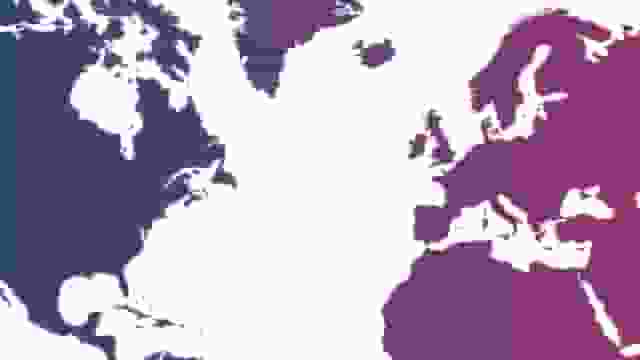 Image of the earth, blurred and slightly see-through